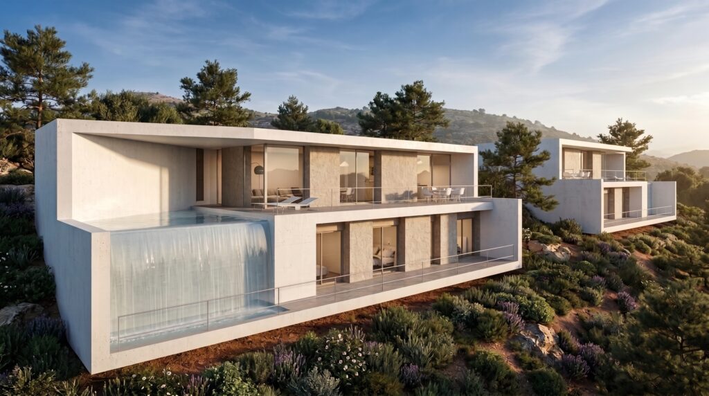 Vivienda moderna de dos plantas